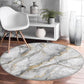 Marble Patterned Round Rug, Marble Design Decorative Circle Carpet,