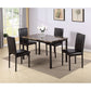 Furniture 5-piece Metal Dining Table And Chair Set With Imitation