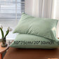 Set of 2 Brushed Solid Pillow Covers No Inserts