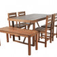High-quality Acacia Wood Outdoor Table and Chair Set, Suitable for
