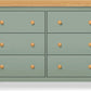 Shea 6-Drawer Dresser in Light Sage and Honey, GREENGUARD Gold