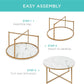 Round Coffee Table, Modern Boho Home Décor