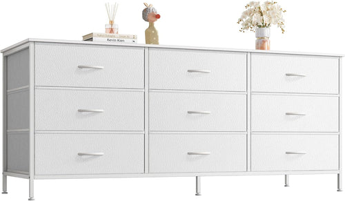9 Drawer Dresser and TV Stand for Large Storage
