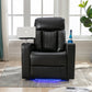 Premium Power Recliner With Storage Arms, Cupholders, Swivel Tray Tabl
