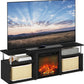 Jensen Open Storage Fireplace Entertainment Center for TV up to 70