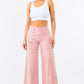 American Bazi High Waist Distressed Wide Leg Jeans
