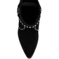 Rodeo Studded Real Suede Leather Ankle Boots