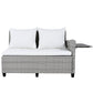 5-Piece Outdoor Patio Rattan Sofa Set, Sectional PE Wicker L-Shaped