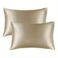 Set of 2 Hypoallergenic Satin Pillow Covers SilkFeel