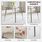 Modern Minimalist Style Round Transparent Tempered Glass Table,