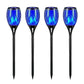 4 Pack Solar Lights Outdoor Solar 12 Led Torch Flickering Flame Lights