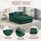 Corduroy lazy sofa With 3 back pillows,Comfy Sofa- Deep Seat Couch for