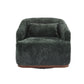Swivel Barrel Chair, Comfy Round Accent Sofa Chair for Living Room,