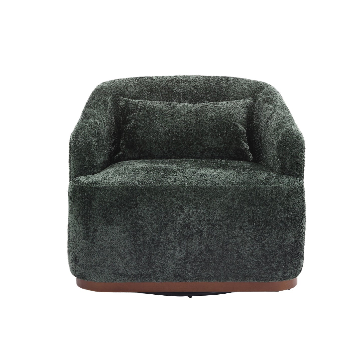 Swivel Barrel Chair, Comfy Round Accent Sofa Chair for Living Room,