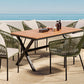 7 Pieces Patio Dining Set, All-Weather Outdoor Furniture Set with