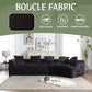 Boucle Sofa 3 Seater for Living Room Oversized Comfy Sofa unique