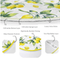 Lemon Patterned Circle Carpet, Country House Style Decorative Round