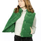 Cropped Corduroy Puffer Vest