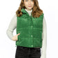 Cropped Corduroy Puffer Vest