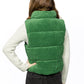 Cropped Corduroy Puffer Vest