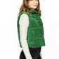 Cropped Corduroy Puffer Vest