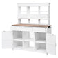 65.7'' H Tall Garden Potting Bench Table with Hutch,Patio Storage