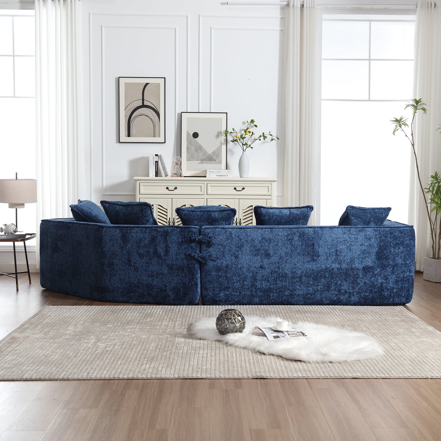 Boucle Sofa 3 Seater for Living Room Oversized Comfy Sofa unique