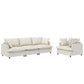 2 Piece Living Room Sofa Set with Throw Pillows,Chenille Sectional
