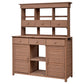 65.7'' H Tall Garden Potting Bench Table with Hutch,Patio Storage