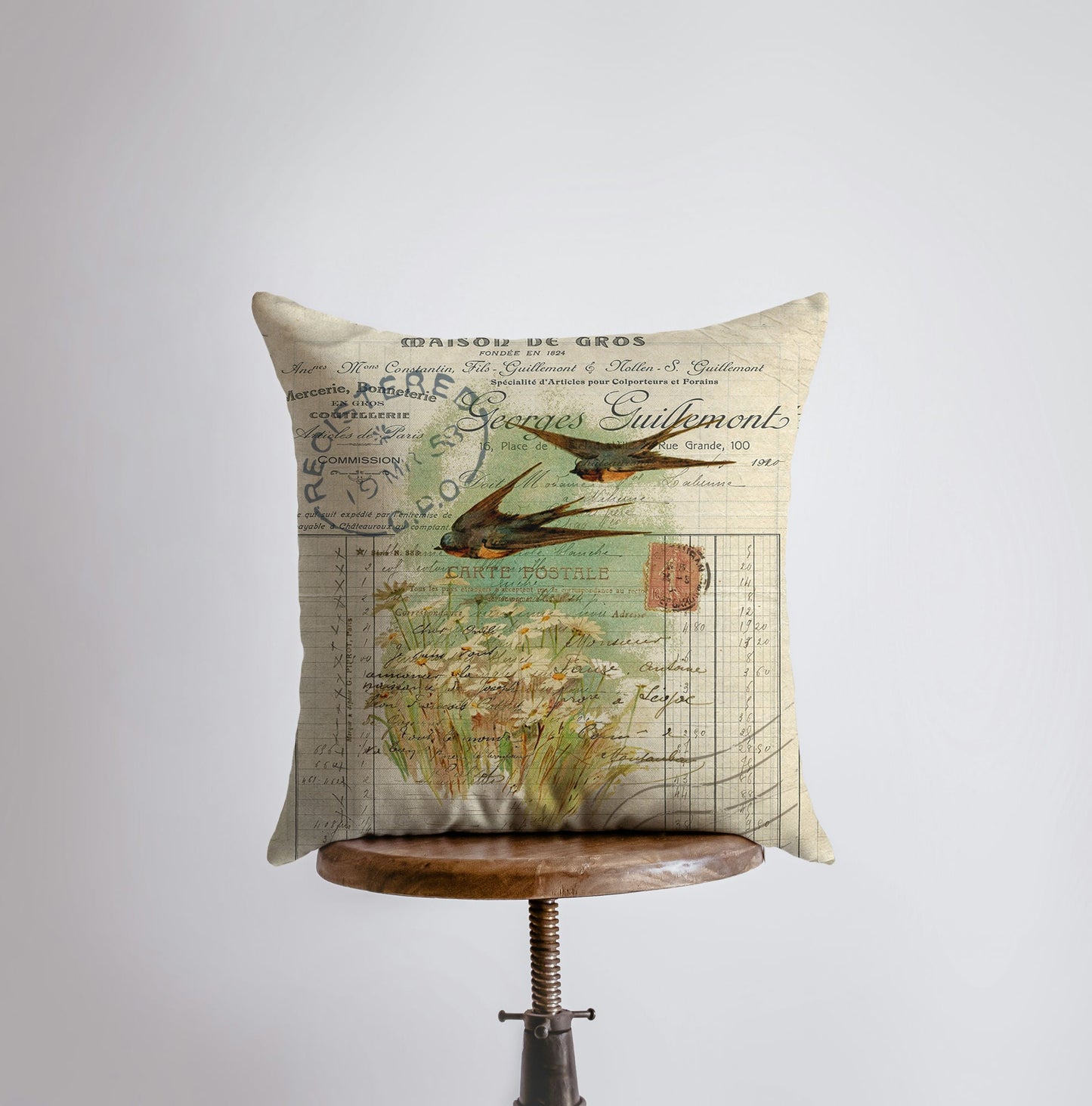 Birds | Pillow Cover | Bird Nest | Pillow | Farmhouse Decor | Home
