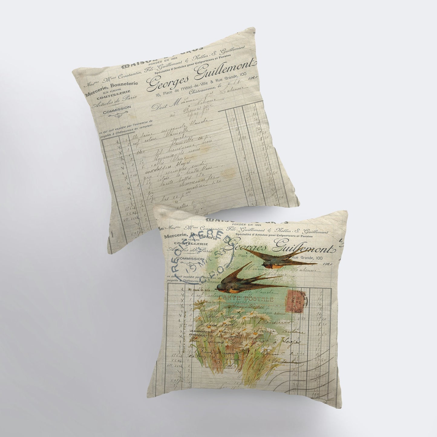 Birds | Pillow Cover | Bird Nest | Pillow | Farmhouse Decor | Home