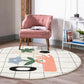 Abstract Area Rug, Bedroom Decorative Round Rug, Home Decor Carpet,