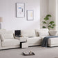 124'' Modular Sectional Sofa with Storage Console and Movable