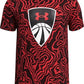 Red-Black Under Armour Boys' Basketball Shield Printed T-Shirt