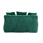 Corduroy lazy sofa With 3 back pillows,Comfy Sofa- Deep Seat Couch for