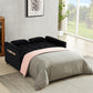Velvet Sofa Bed with Adjustable Pull Out