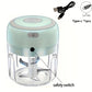 Compact Electric Garlic Crusher  USB Meat Grinder 100250Ml