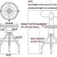 Rustic Industrial Adjustable Barstool, Set of 2