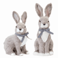 Elegant Rabbit Décor Set - 14"H & 16"H Polyester/Foam