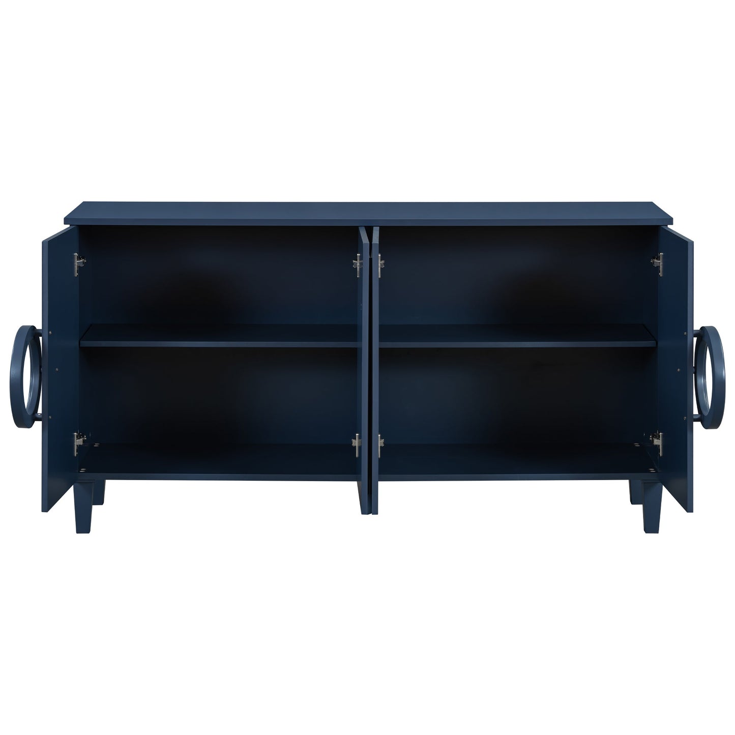 Four-door sideboard with French-Inspired,Suitable for Living Rooms,
