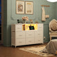 White Dresser for Bedroom, TV Stand for Bedroom for 55 Inch TV with