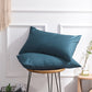 Set of 2 Brushed Solid Pillow Covers No Inserts