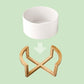 Family Size Large Salad Bowl Set With Serving Tongs And A Bamboo Stand