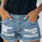 Gypsy Mid-rise Distressed Denim Shorts