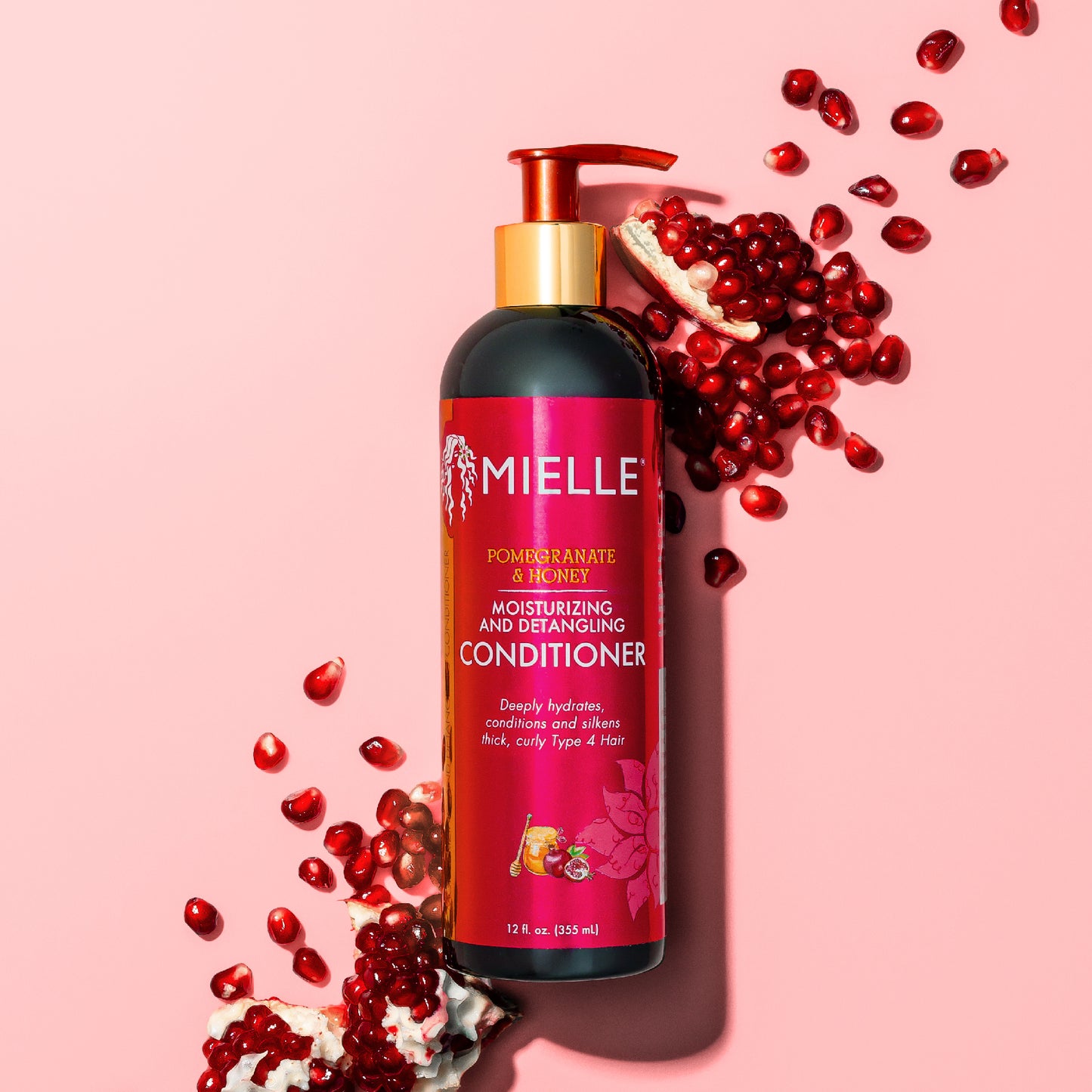 MIELLE POMEGRANATE & HONEY MOISTURIZING AND DETANGLING CONDITIONER 12oz