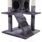 Cat Tree Cat Tower With Catching Ball, Plush Mat, Ladder And Indoor