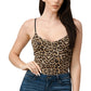 Gold Lurex Leopard Printed Knit Bodysuit