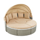 Patio Furniture Round Outdoor Sectional Sofa Set Rattan Daybed