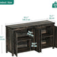 Farmhouse Sideboard Buffet Cabinet with Storage with 4 Doors, 55''