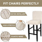 Water Repellent Bar Stool Covers Set of 4, Stretch Washable Barstool